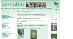 Desktop Screenshot of kapradina.cz